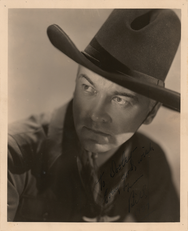 Lot 495 William 'Hoppy' Boyd Signed Photograph