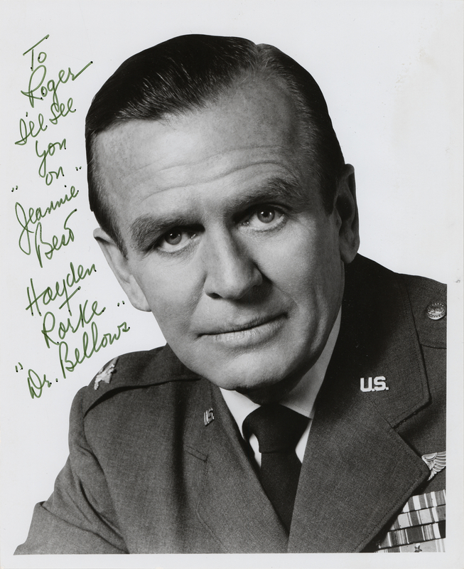 Lot 606 Hayden Rorke Signed Photograph