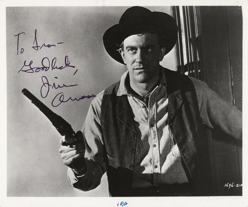 Lot 480 James Arness Signed Photograph