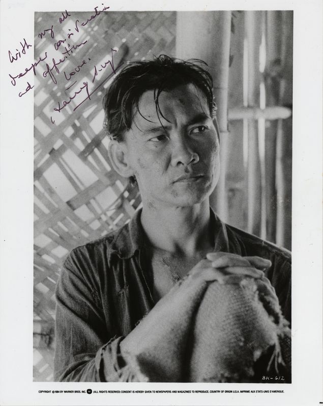 Lot 586 Haing S. Ngor Signed Photograph