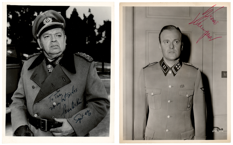 Lot 550 Hogan's Heroes: Werner Klemperer and Leon Askin (2) Signed Photographs