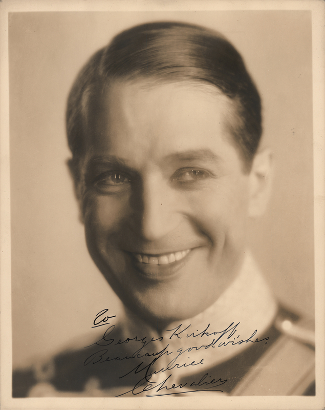 Lot 504 Maurice Chevalier Signed Photograph