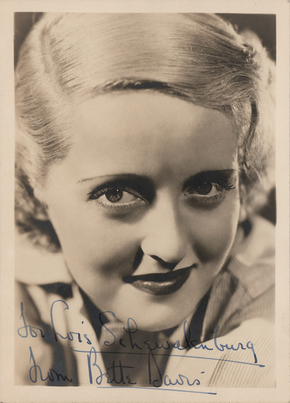 Lot 517 Bette Davis Signed Photograph