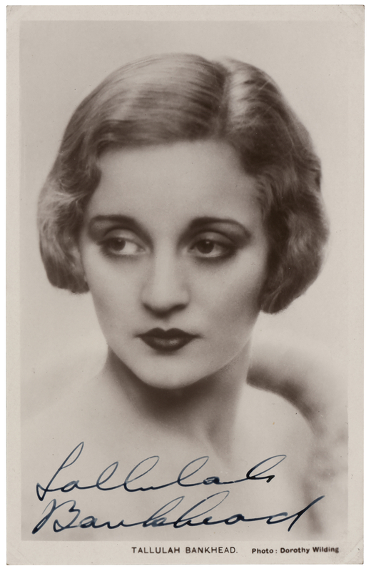 Lot 484 Tallulah Bankhead Signed Photograph