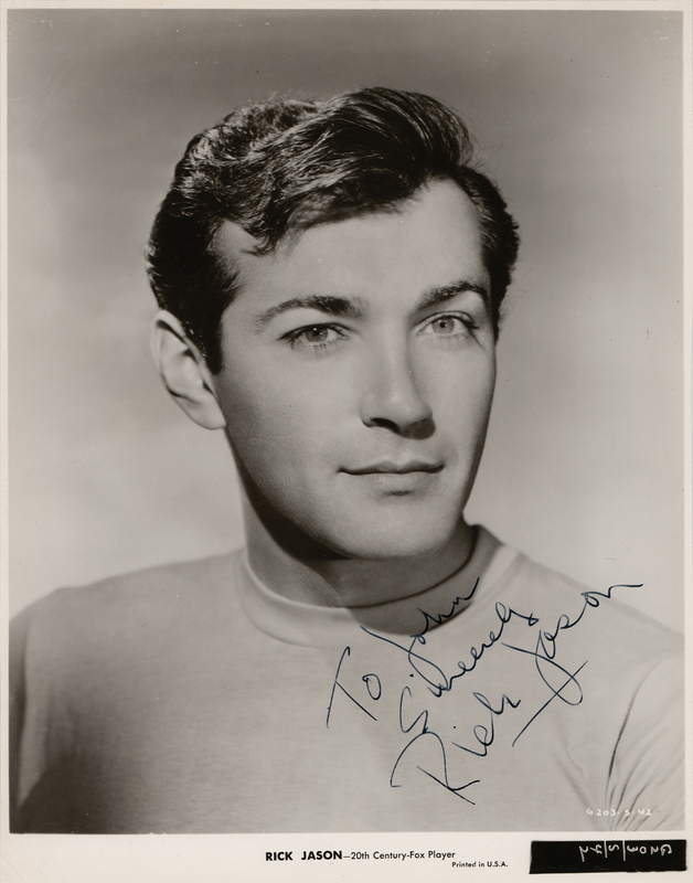 Lot 554 Rick Jason Signed Photograph