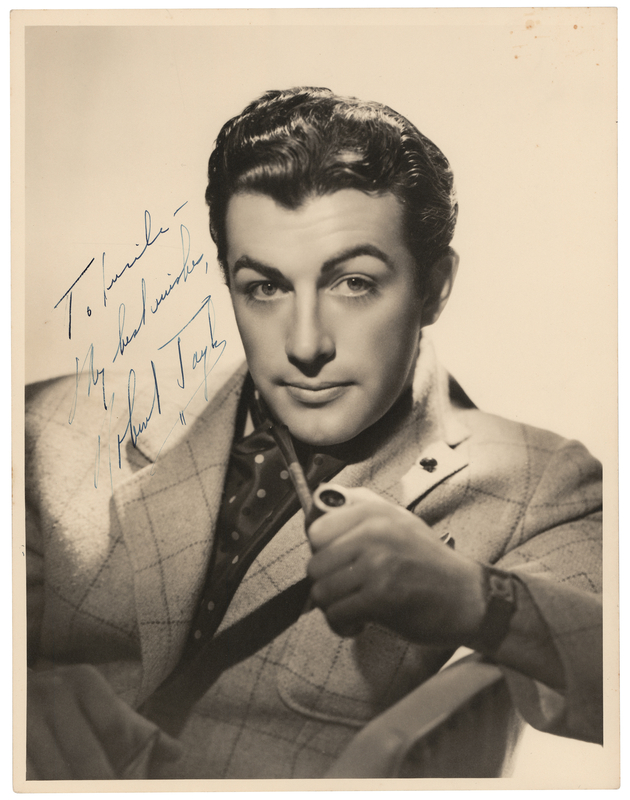 Lot 622 Robert Taylor Signed Oversized Photograph