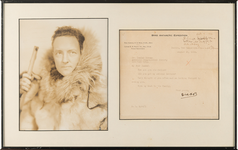 Lot 149 Richard E. Byrd Typed Letter Signed