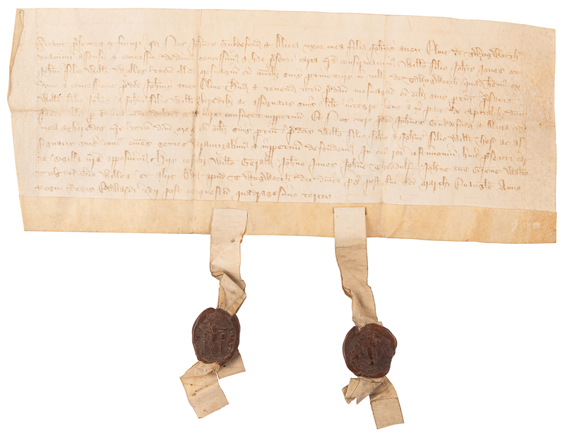 Lot 185 [Reign of King Edward III] Manuscript Document from the 14th Century