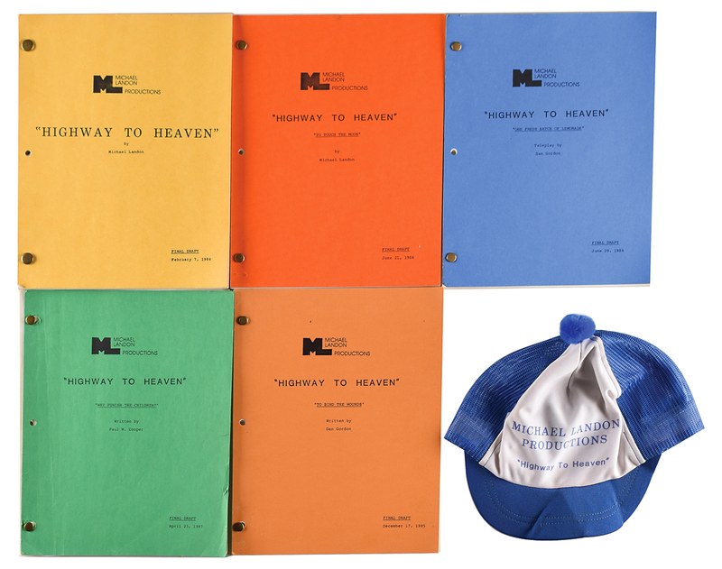 Lot 547 Highway to Heaven: (5) Scripts and Hat