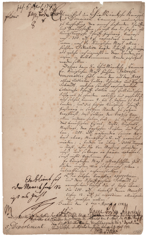 Lot 161 Frederick the Great Autograph Endorsement Signed