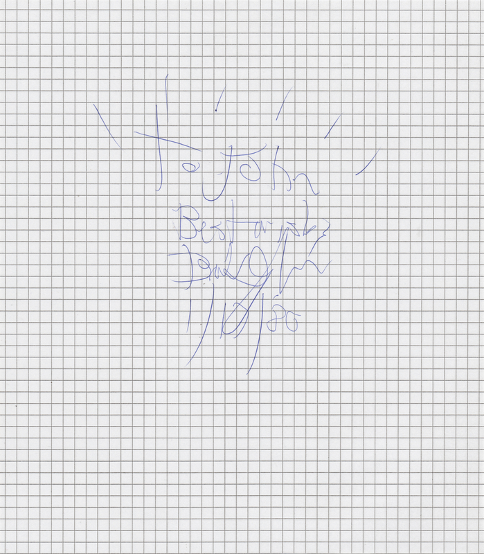 Lot 391 Bob Dylan Signature