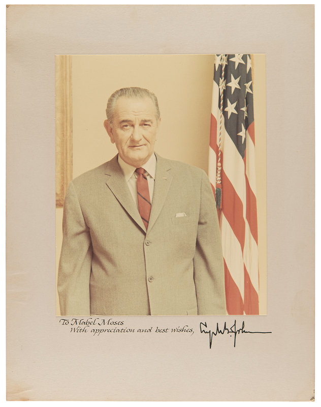 Lot 51 Lyndon B. Johnson Signed Photograph