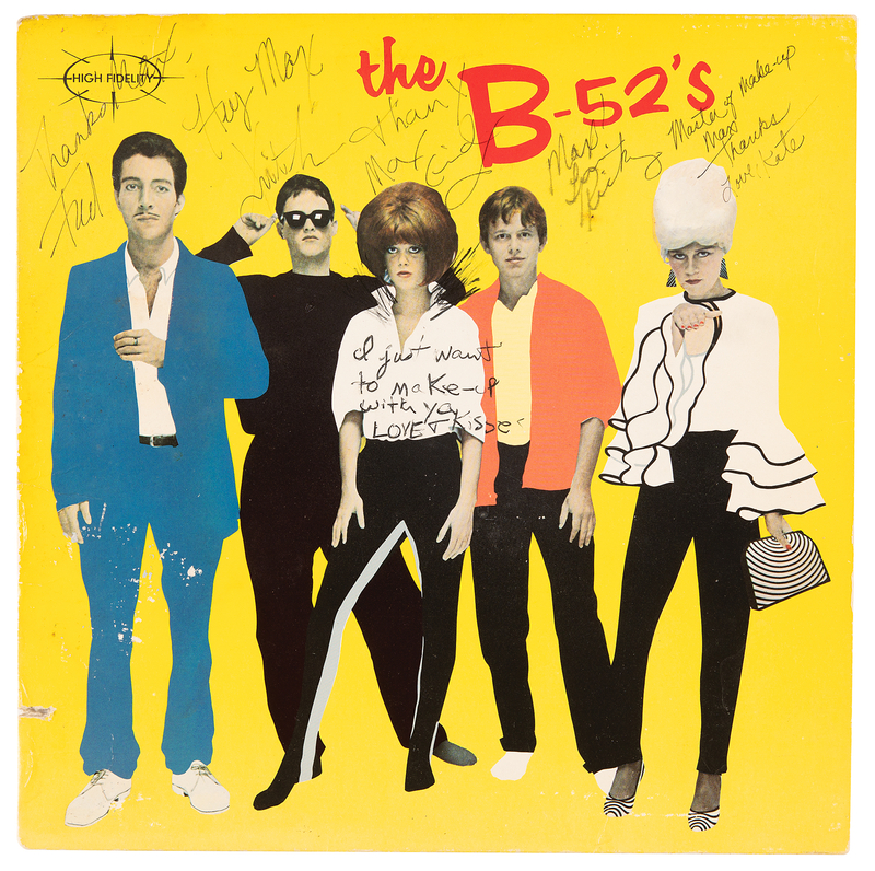 Lot 412 The B-52's Signed Album - Self-Titled Debut