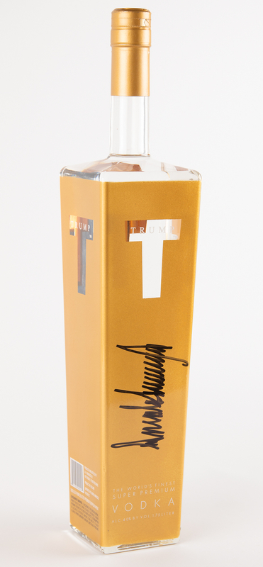 Lot 90 Donald Trump Signed 'Trump Vodka' Bottle
