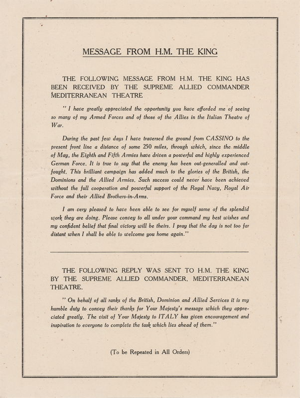 Lot 283 King George VI World War II-Era Broadside: 