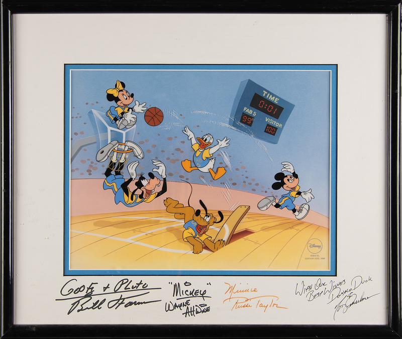 Lot 321 Disney Voice Actors Signed Sericel