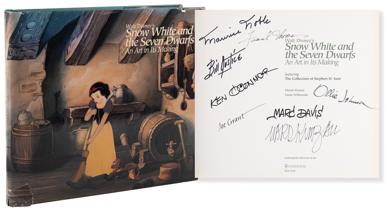 Lot 319 Disney Animators (8) Signed Book - Walt Disney's Snow White and the Seven Dwarfs