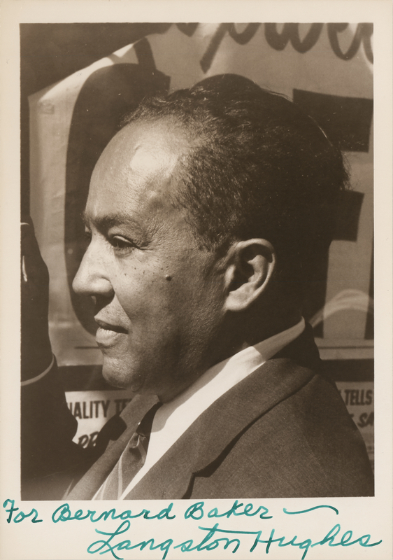 Lot 354 Langston Hughes Signed Photograph