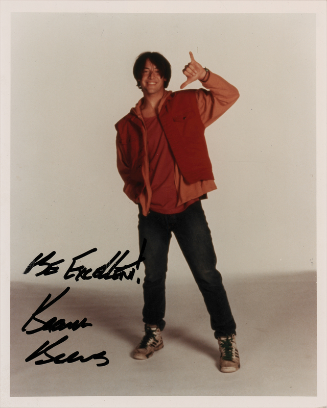 Lot 599 Keanu Reeves Signed Photograph