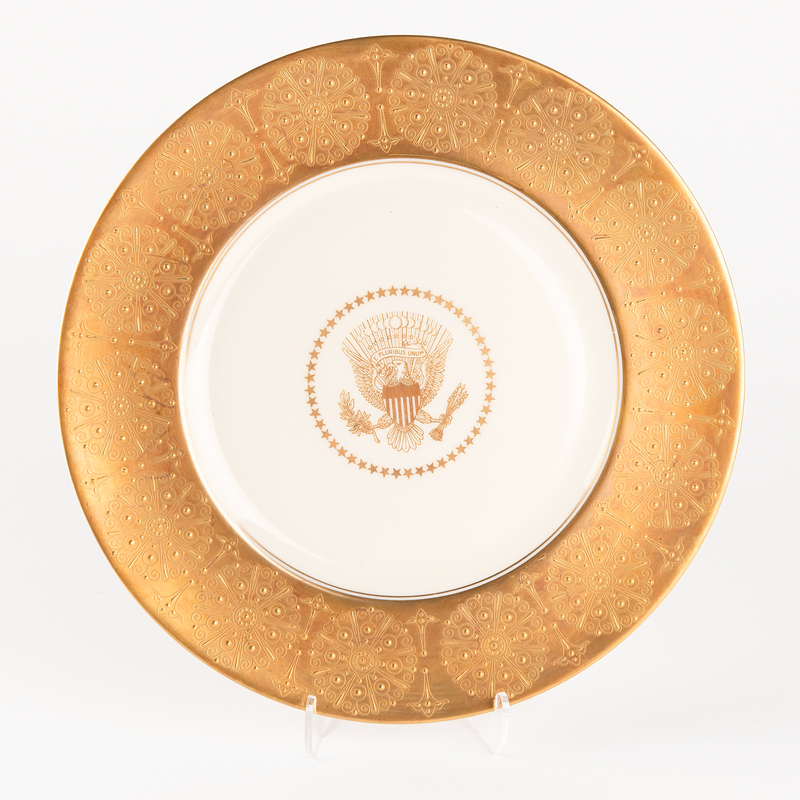 Lot 19 Dwight D. Eisenhower White House China Service Plate