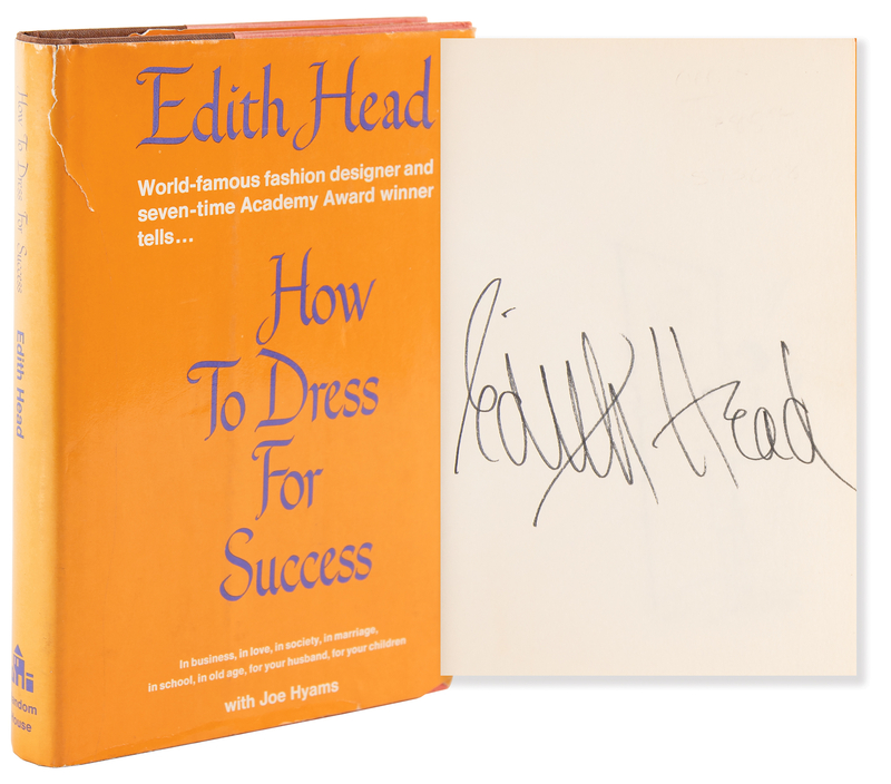Lot 542 Edith Head Signed Book - How to Dress for Success