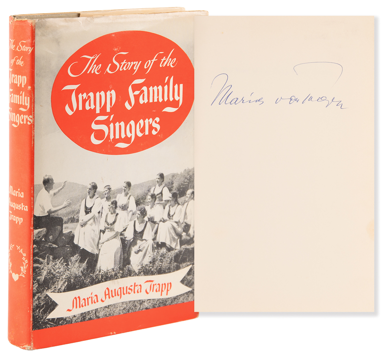 Lot 627 Maria von Trapp Signed Book - The Story of the Trapp Family Singers
