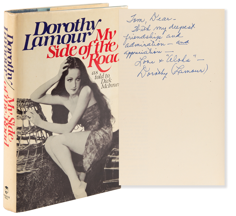 Lot 557 Dorothy Lamour Signed Book - My Side of the Road