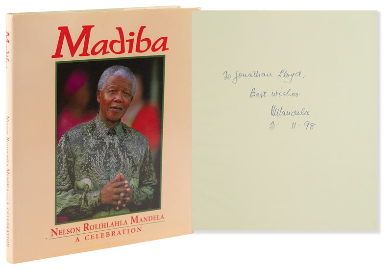 Lot 191 Nelson Mandela Signed Book - Madiba
