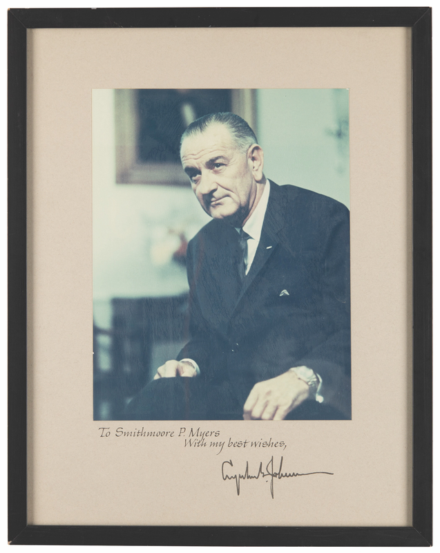 Lot 52 Lyndon B. Johnson Signed Photograph