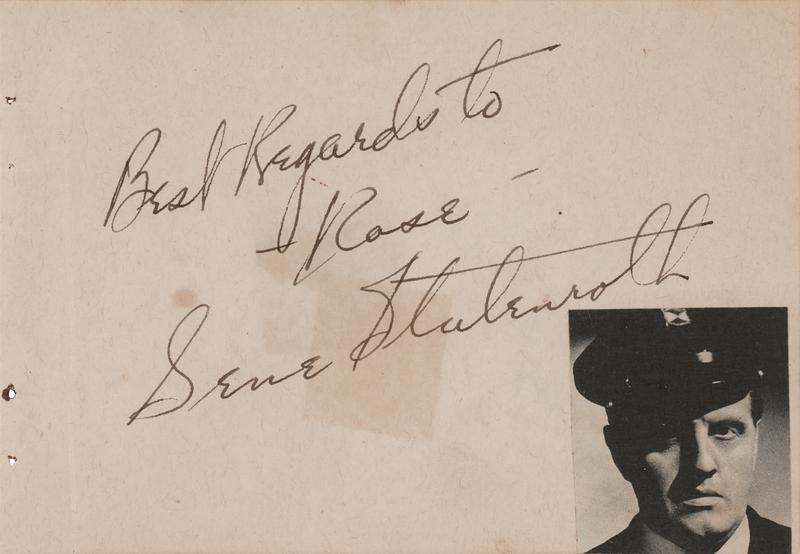 Lot 624 Three Stooges: Gene Roth Signature