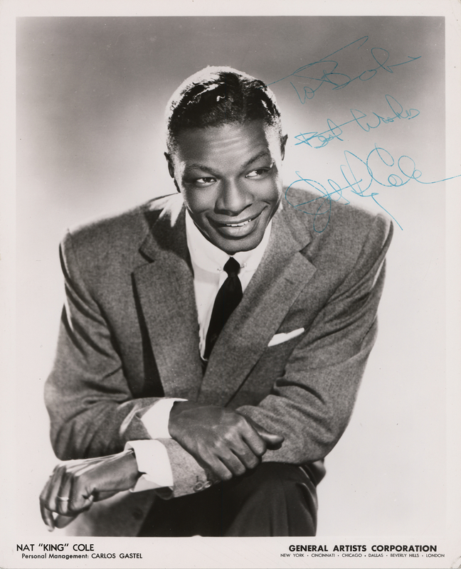 Lot 406 Nat King Cole Signed Photograph