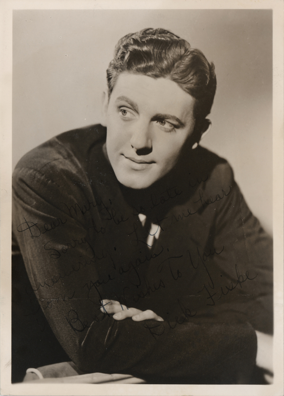 Lot 623 Three Stooges: Dick Fiske Signed Photograph