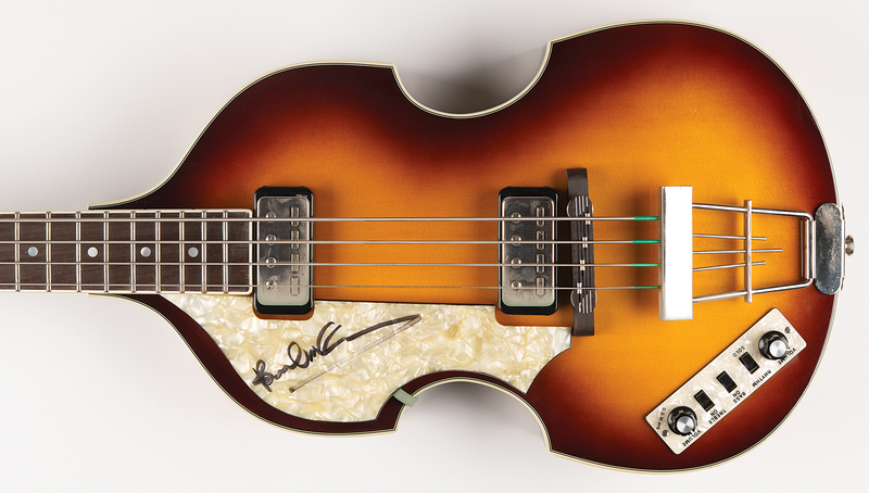 Lot 389 Beatles: Paul McCartney Signed Hofner 'Violin' Bass Guitar