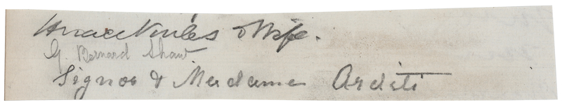 Lot 363 George Bernard Shaw Signature