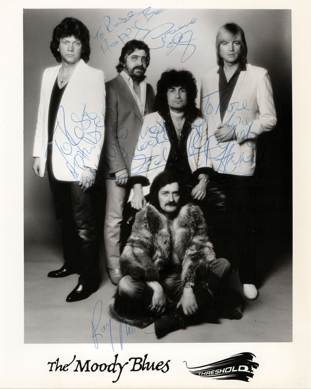 Lot 426 Moody Blues Signed Photograph