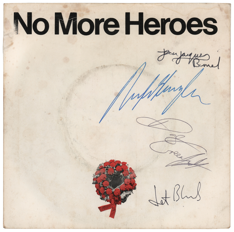 Lot 444 The Stranglers Signed 45 RPM Single Record - 'No More Heroes'