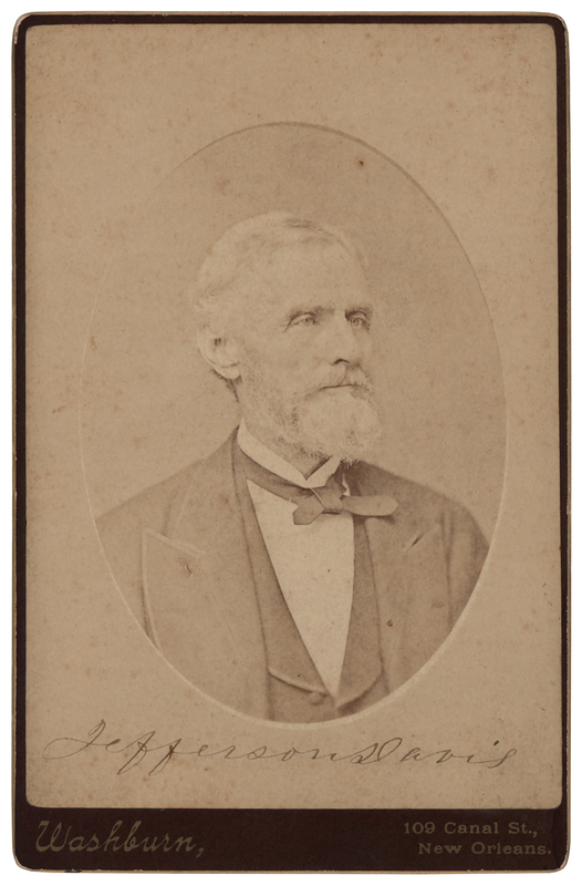 Lot 244 Jefferson Davis Signed Cabinet Photograph