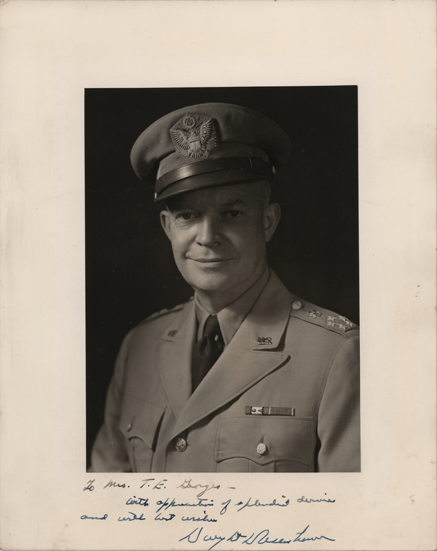 Lot 38 Dwight D. Eisenhower Signed Photograph