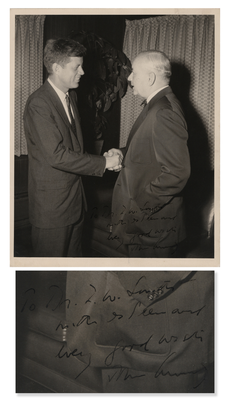 Lot 20 John F. Kennedy Signed Photograph