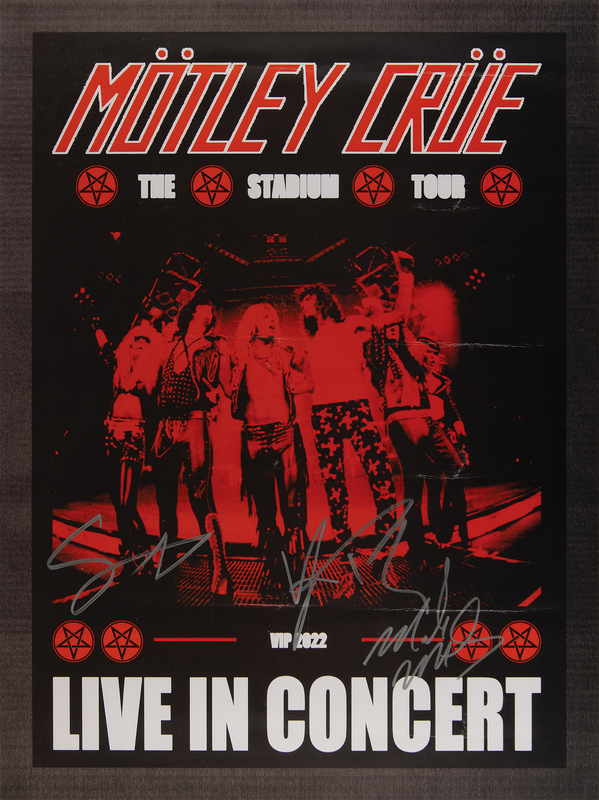 Lot 427 Motley Crue Signed 'The Stadium Tour' Poster (18? x 24?)