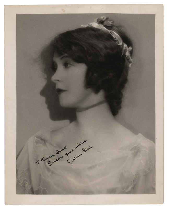 Lot 536 Lillian Gish Signed Photograph