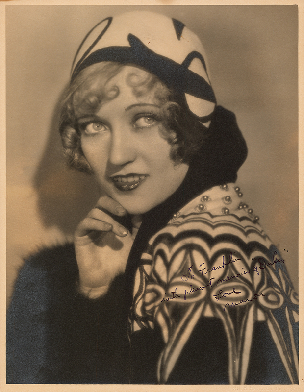 Lot 516 Marion Davies Oversized Signed Photograph to Franklin Pangborn