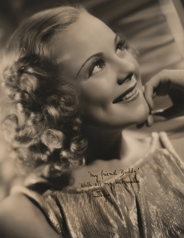 Lot 545 Sonja Henie Oversized Signed Photograph