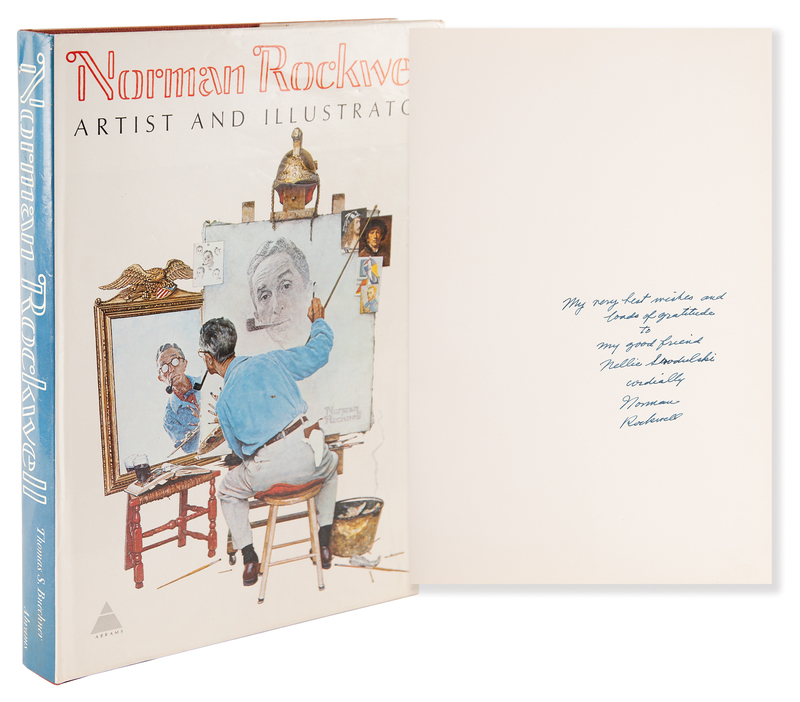 Lot 310 Norman Rockwell Oversized Signed Book - Norman Rockwell: Artist and Illustrator