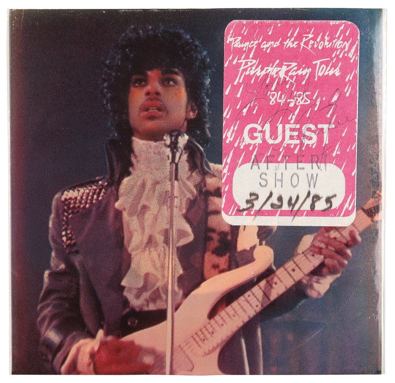 Lot 394 Prince Signed 'After Show' Pass - 'Purple Rain Tour'