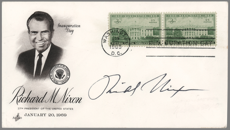 Lot 60 Richard Nixon Signed Inauguration Day Cover