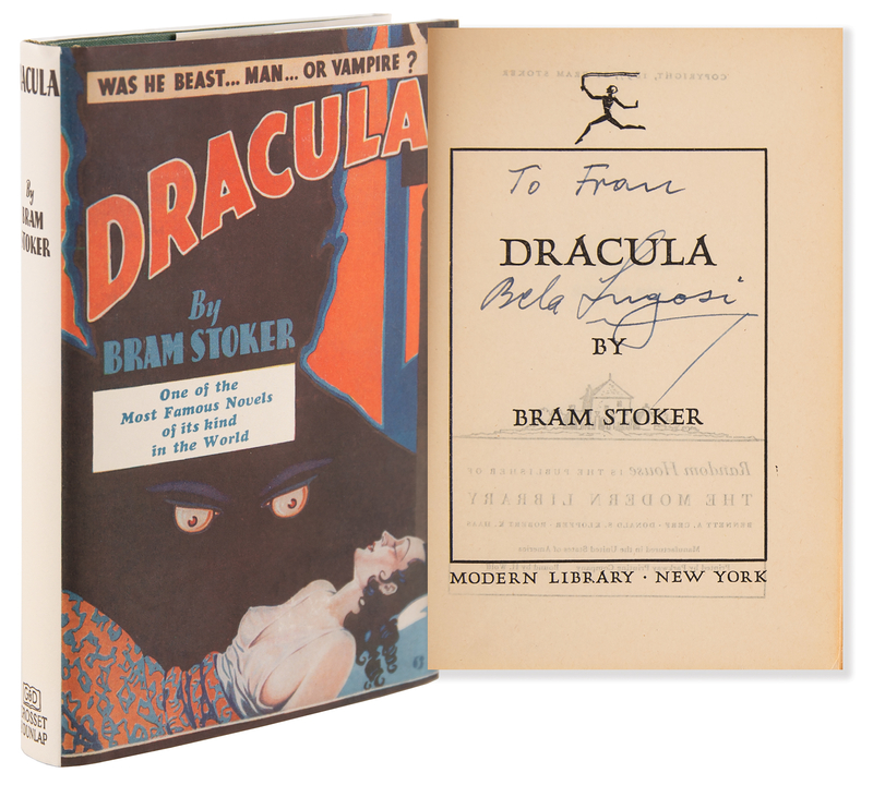 Lot 460 Bela Lugosi Signed Book - Dracula by Bram Stoker