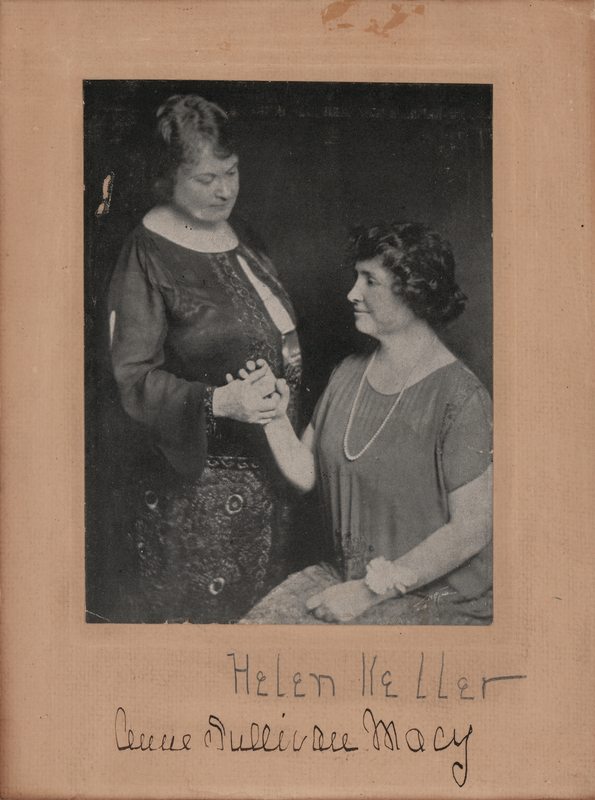 Lot 182 Helen Keller and Anne Sullivan Signed Photograph