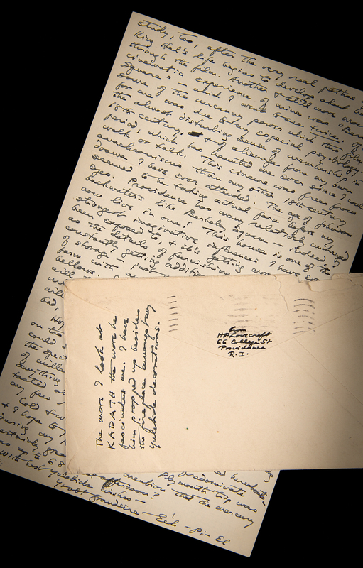 Lot 335 H. P. Lovecraft Autograph Letter Signed to Robert Bloch - 