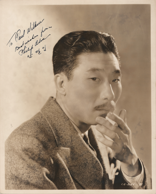 Lot 478 Philip Ahn Signed Photograph